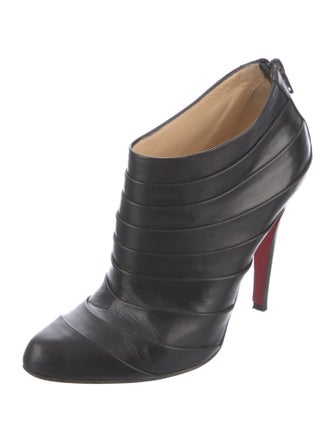 Christian Louboutin Leather Lace-Up Boots