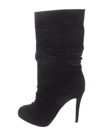 Christian Louboutin Suede Slouch Boots