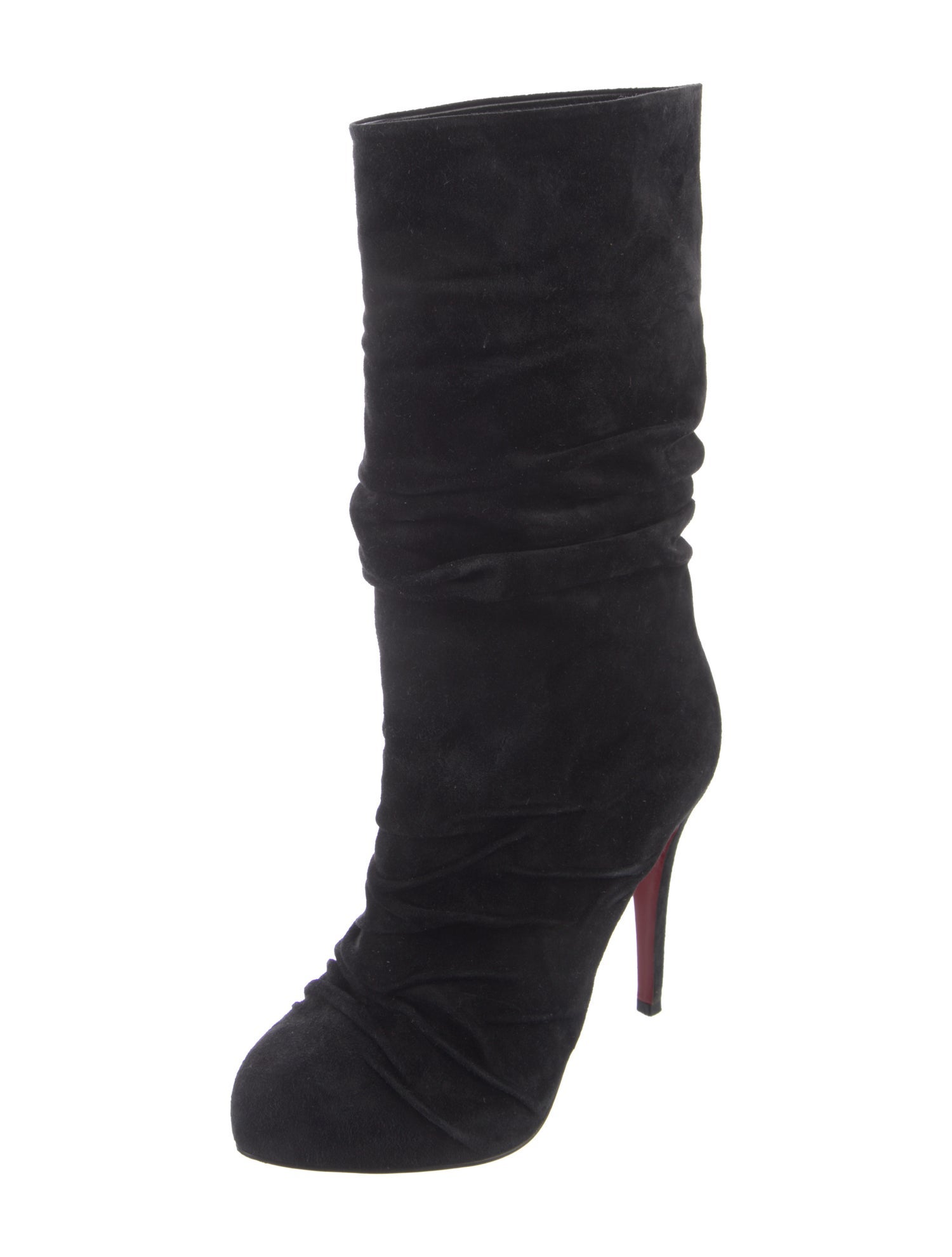 Christian Louboutin Suede Slouch Boots