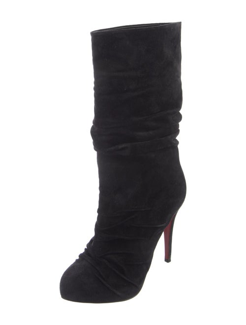 Christian Louboutin Suede Slouch Boots