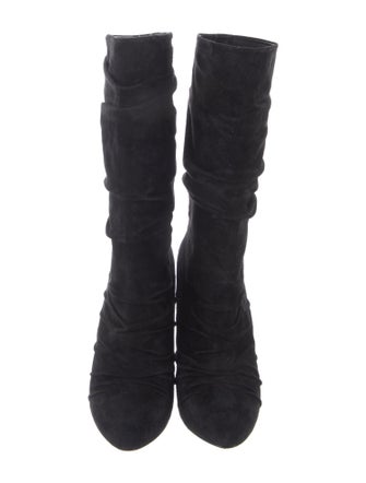 Christian Louboutin Suede Slouch Boots