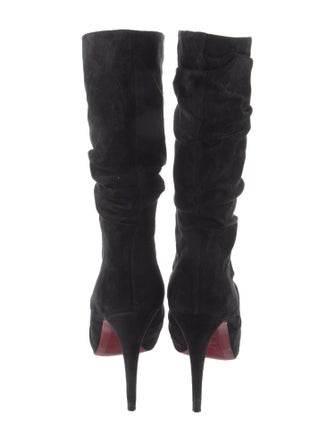 Christian Louboutin Suede Slouch Boots