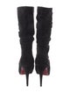 Christian Louboutin Suede Slouch Boots