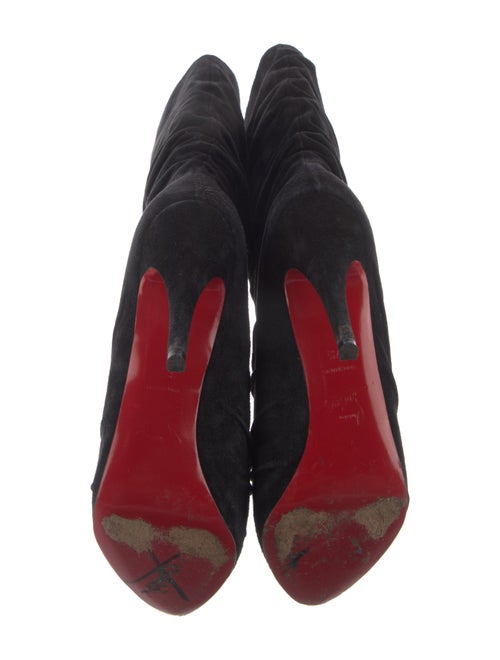 Christian Louboutin Suede Slouch Boots
