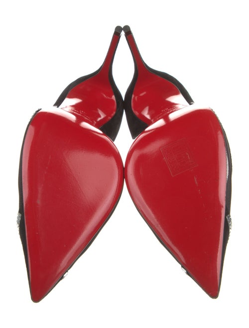 Christian Louboutin Mesh Mesh Accents D'Orsay Pumps