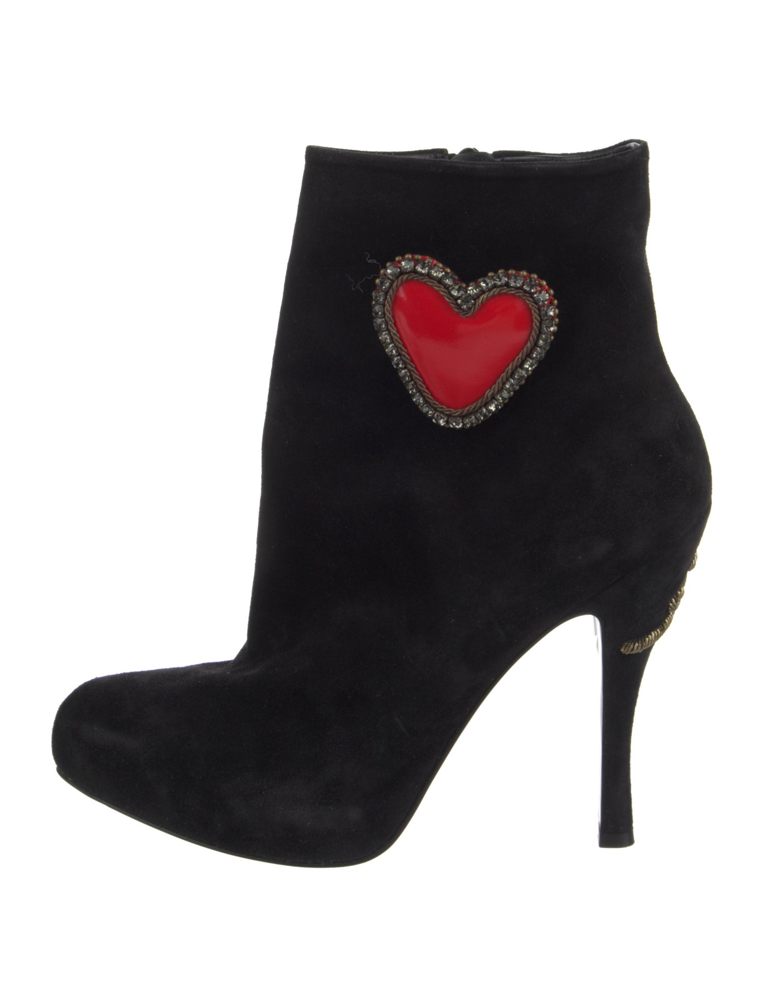 Roger Vivier Suede Crystal Embellishments