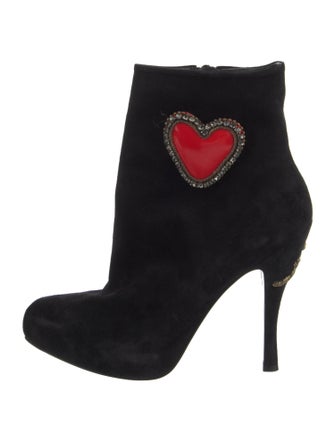 Roger Vivier Suede Crystal Embellishments