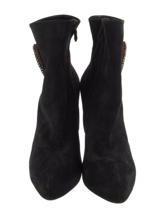 Roger Vivier Suede Crystal Embellishments