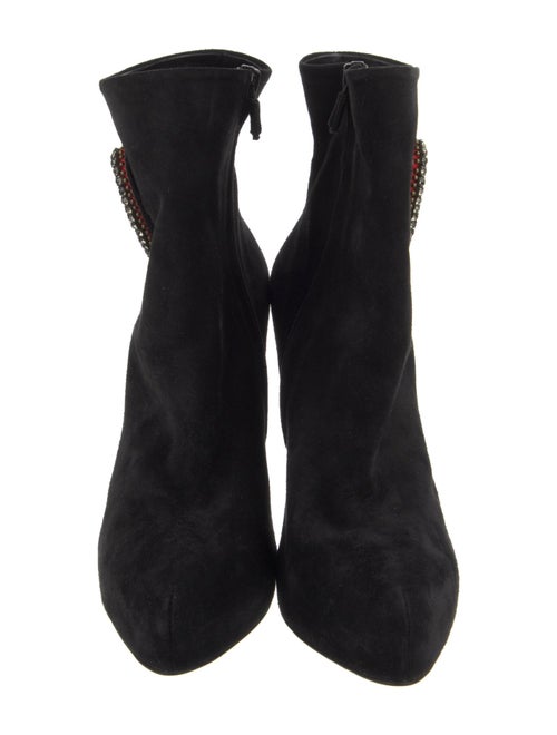 Roger Vivier Suede Crystal Embellishments