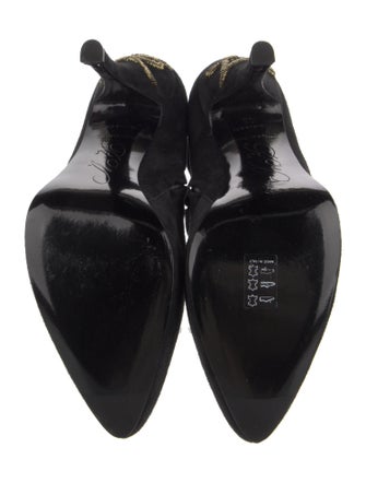 Roger Vivier Suede Crystal Embellishments