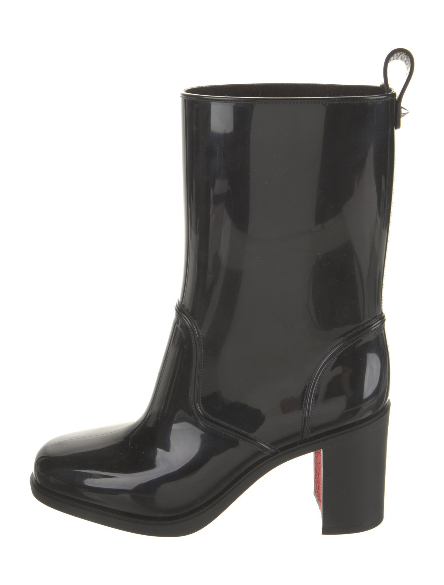Christian Louboutin Spike Accents PVC Rain Boots