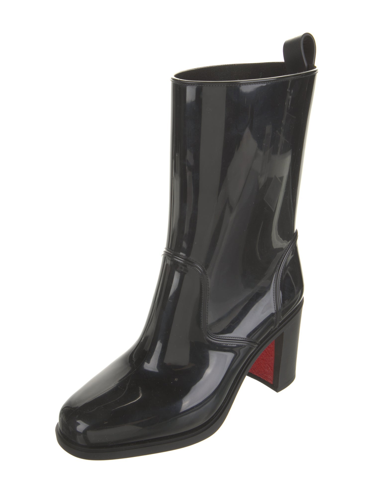 Christian Louboutin Spike Accents PVC Rain Boots
