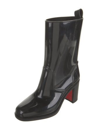 Christian Louboutin Spike Accents PVC Rain Boots