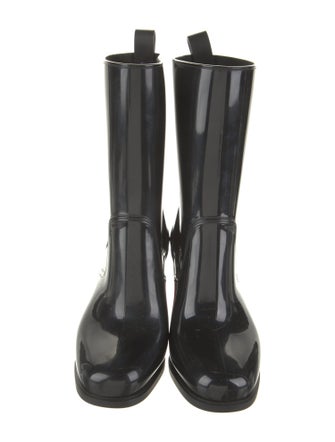 Christian Louboutin Spike Accents PVC Rain Boots