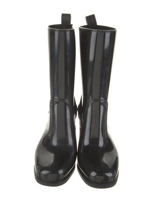 Christian Louboutin Spike Accents PVC Rain Boots