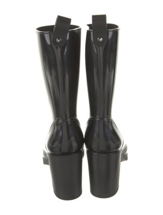 Christian Louboutin Spike Accents PVC Rain Boots