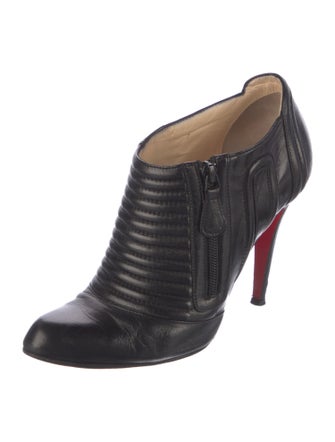 Christian Louboutin Sigourney Leather Moto Boots
