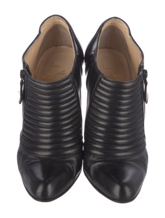 Christian Louboutin Sigourney Leather Moto Boots