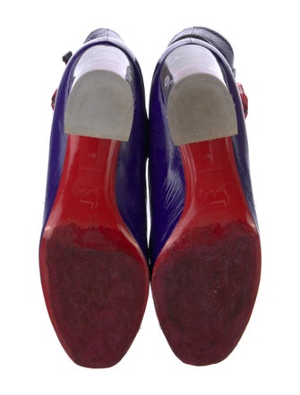 Christian Louboutin Patent Leather Printed Boots