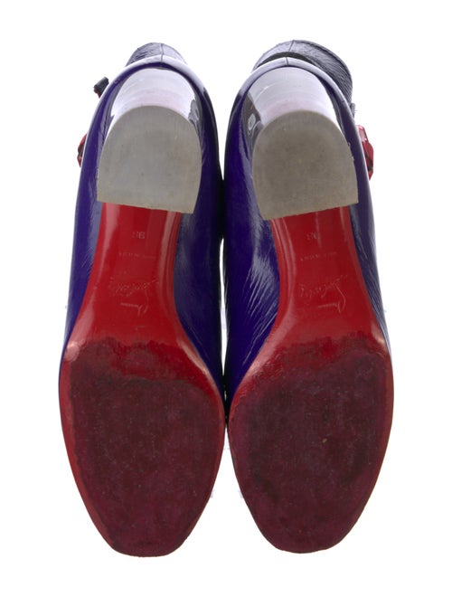 Christian Louboutin Patent Leather Printed Boots