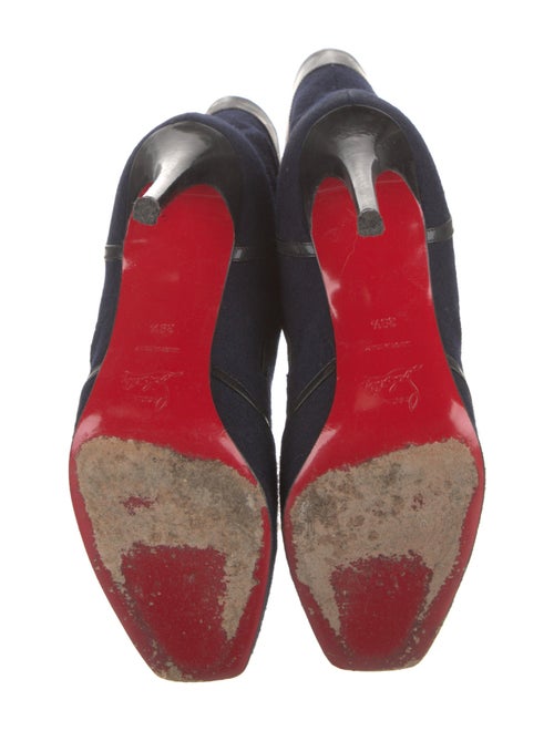 Christian Louboutin Wool Lace-Up Boots