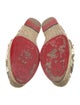 Christian Louboutin Spike Accents Canvas Espadrilles