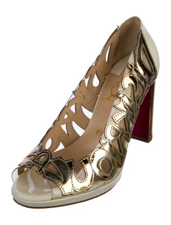 Christian Louboutin PVC Slingback Sandals