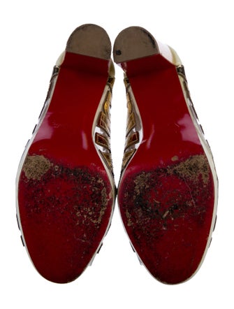 Christian Louboutin PVC Slingback Sandals