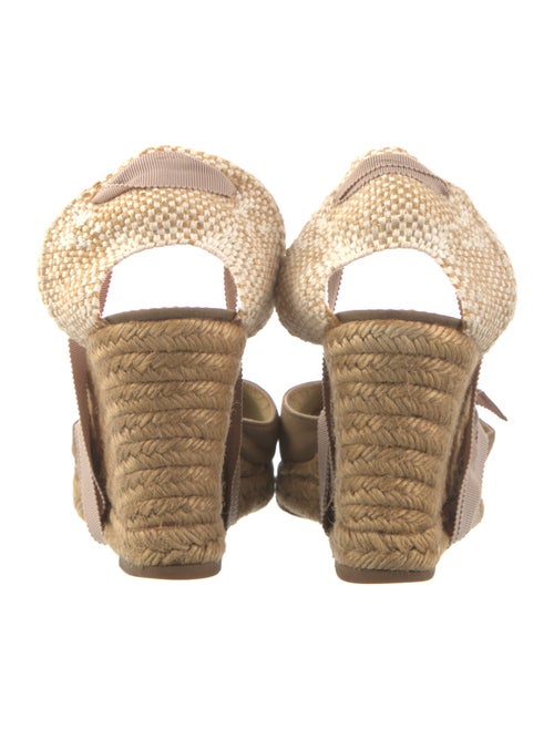 Christian Louboutin Canvas Printed D'Orsay Pumps