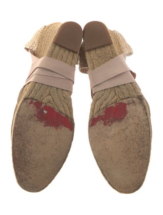 Christian Louboutin Canvas Printed D'Orsay Pumps