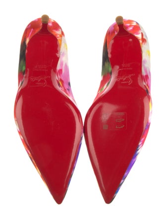 Christian Louboutin Paulina Strass 45 Satin Slingback Pumps