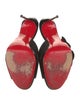 Christian Louboutin Suede Sequin Embellishments Slides