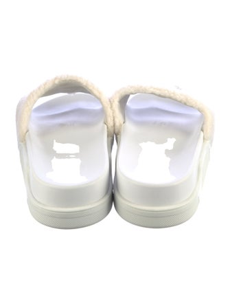 Christian Louboutin Shearling Embroidered Accent Espadrilles