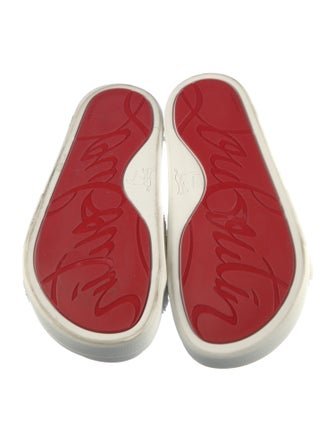 Christian Louboutin Shearling Embroidered Accent Espadrilles