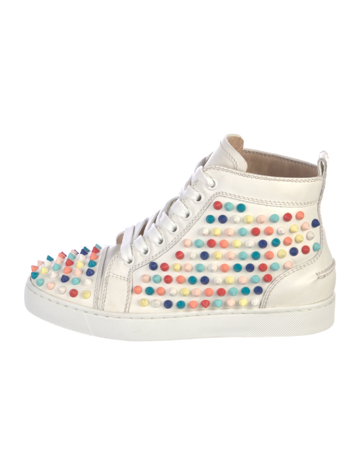 Christian Louboutin Leather Printed Sneakers