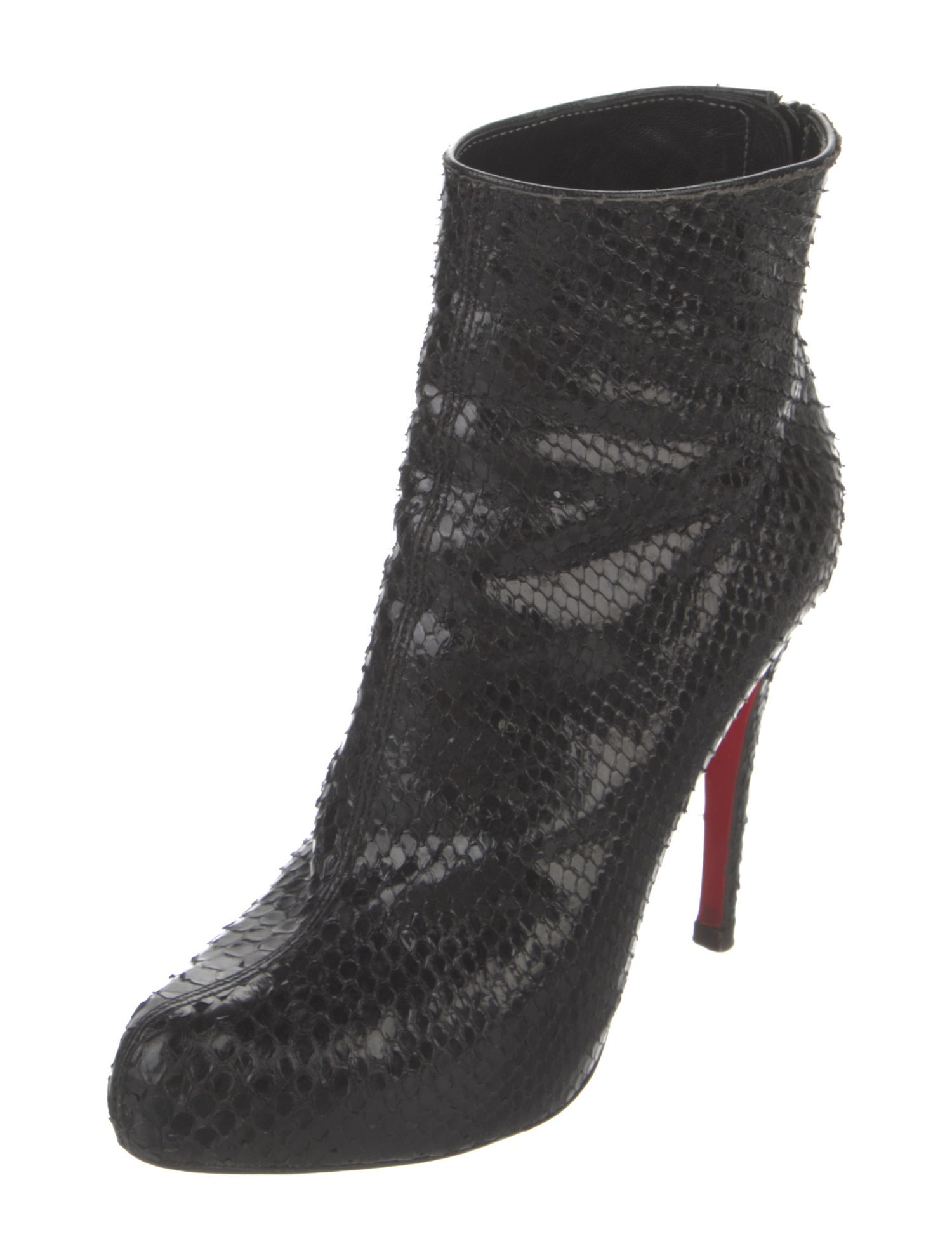 Christian Louboutin Snakeskin Animal Print Boots