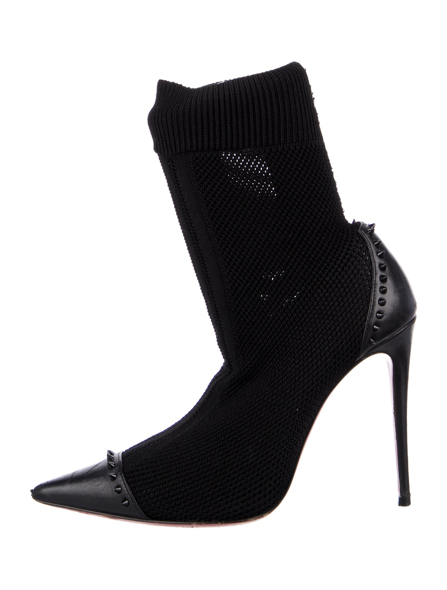 Christian Louboutin Studded Accents Sock Boots