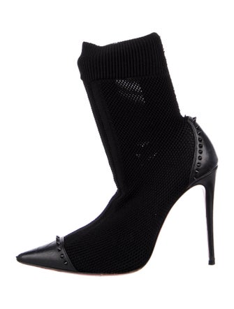 Christian Louboutin Studded Accents Sock Boots