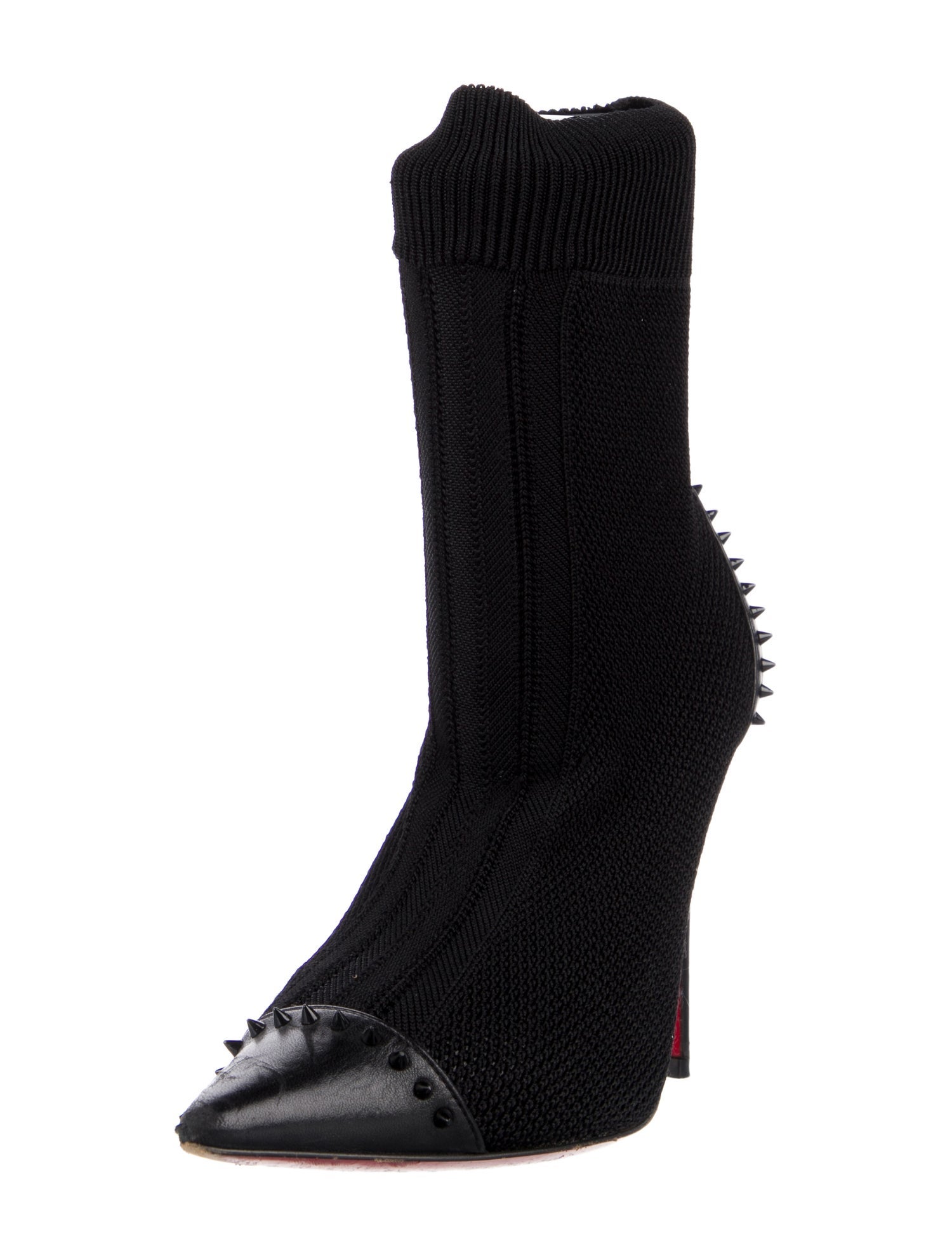 Christian Louboutin Studded Accents Sock Boots
