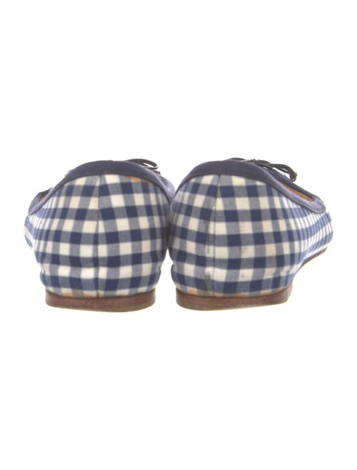 Christian Louboutin Canvas Plaid Print Ballet Flats