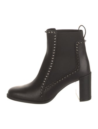 Christian Louboutin Out Line Spikes 70 Leather Chelsea Boots