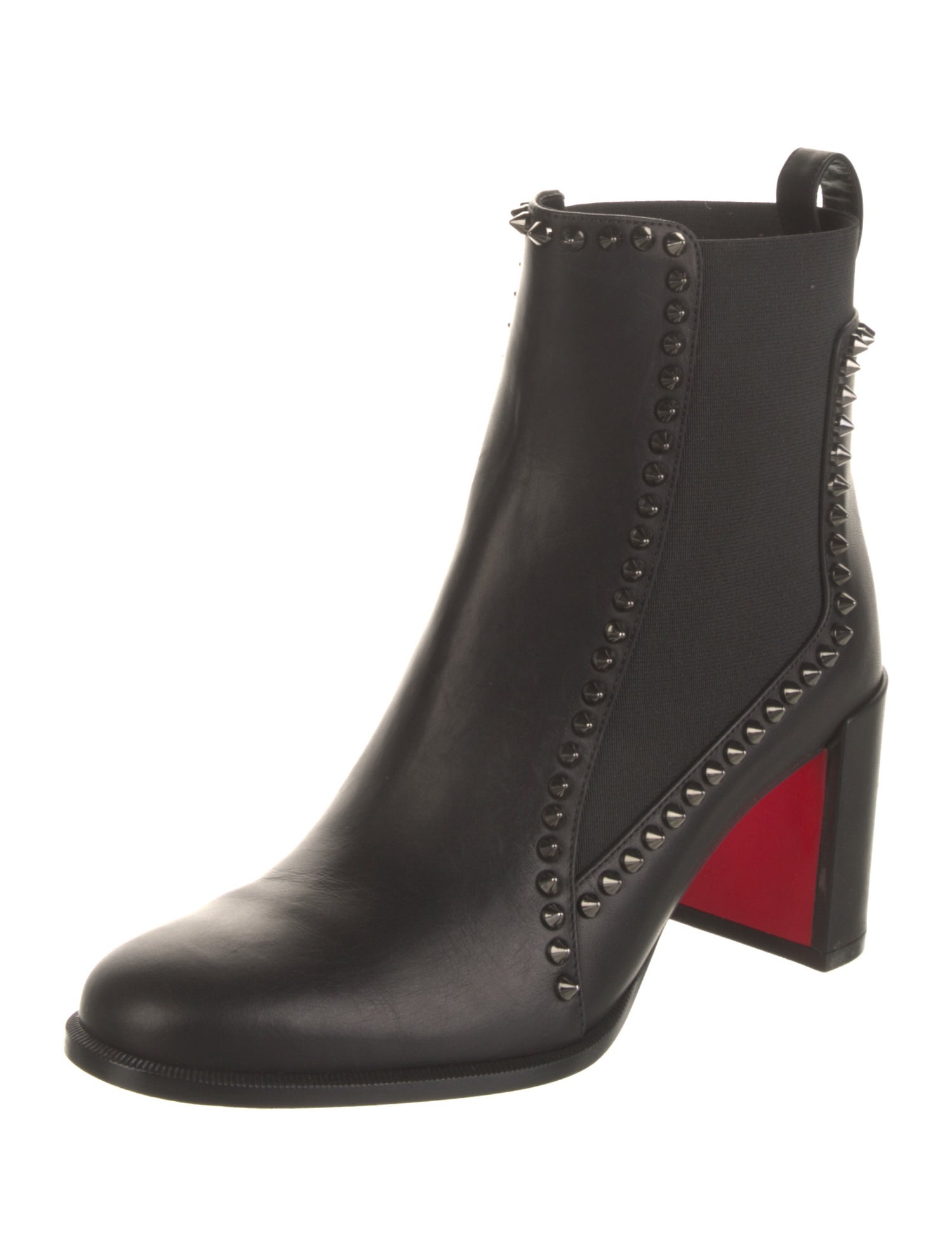 Christian Louboutin Out Line Spikes 70 Leather Chelsea Boots