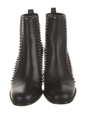 Christian Louboutin Out Line Spikes 70 Leather Chelsea Boots
