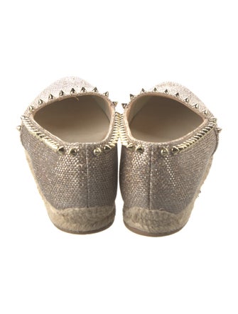 Christian Louboutin Glitter Studded Accents Espadrilles