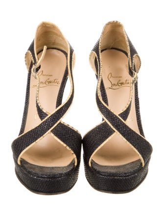 Christian Louboutin Raffia Espadrilles