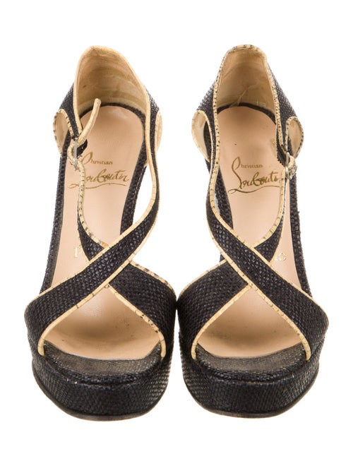 Christian Louboutin Raffia Espadrilles