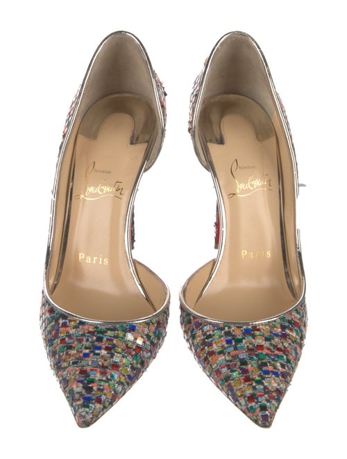 Christian Louboutin Sequins Patterned D'Orsay Pumps