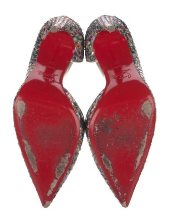 Christian Louboutin Sequins Patterned D'Orsay Pumps
