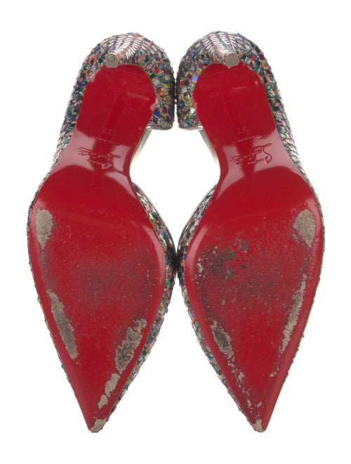 Christian Louboutin Sequins Patterned D'Orsay Pumps