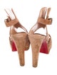 Christian Louboutin Suede Slingback Sandals